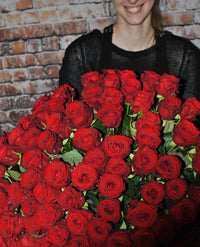 51 Premium-Rosen Red Naomi (Rot)  Frisch und Preiswert