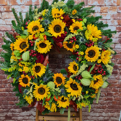 loyal wreath sunflowers