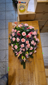 Bouquet with pink carnations