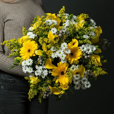 Blumenstrauß Sonnenlicht